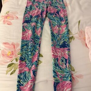 Lilly Pulitzer Pink and Blue Kids Leggings